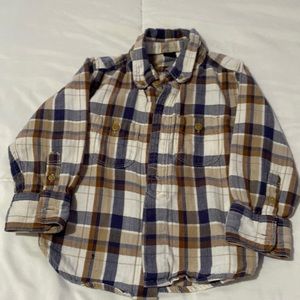 Gap boys plaid button down shirt.